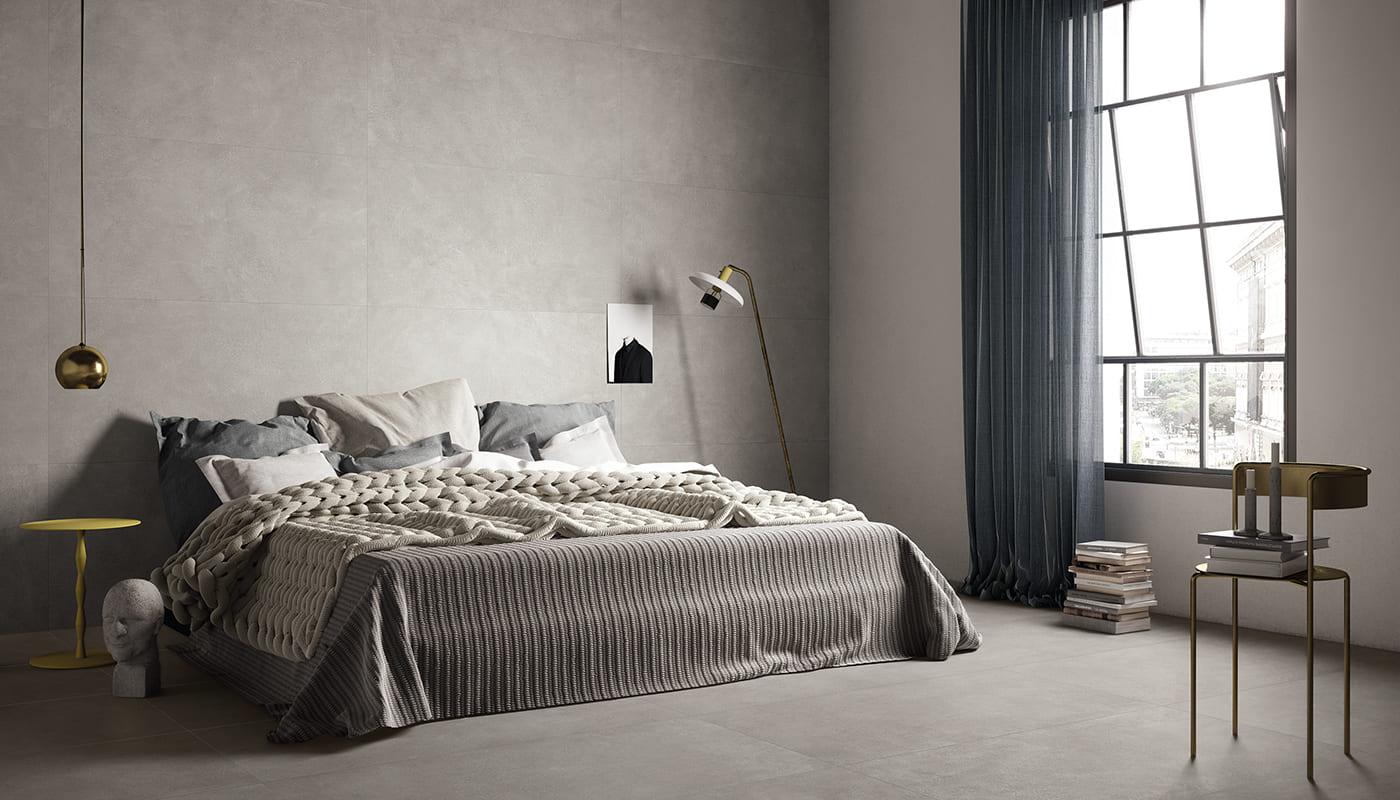 Grès Cérame Provenza Karman Béton Chambre À Coucher Cenere Cemento Image Galerie | Emilceramica Grès Cérame Provenza Karman Béton Chambre À Coucher Cenere Cemento Image Galerie | Emilceramica